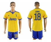 Juventus #18 Lemina Away Soccer Club Jersey