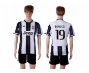 Juventus #19 Bonucci Home Soccer Club Jersey 3