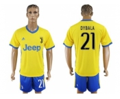 Juventus #21 Dybala Away Soccer Club Jersey 1