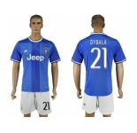 Juventus #21 Dybala Away Soccer Club Jersey 3