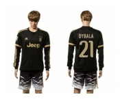 Juventus #21 Dybala SEC Away Long Sleeves Soccer Club Jersey