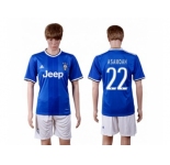Juventus #22 Asamoah Away Soccer Club Jersey 1