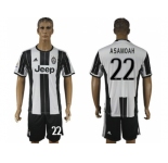 Juventus #22 Asamoah Home Soccer Club Jersey 2