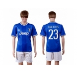 Juventus #23 Dani Alves Away Soccer Club Jersey 1