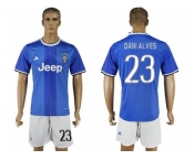 Juventus #23 Dani Alves Away Soccer Club Jersey 2