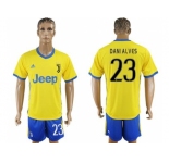 Juventus #23 Dani Alves Away Soccer Club Jersey