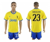 Juventus #23 Dani Alves Away Soccer Club Jersey