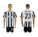 Juventus #23 Dani Alves Home Soccer Club Jersey 2