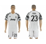 Juventus #23 Vidai SEC Away Soccer Club Jersey