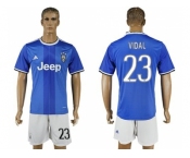 Juventus #23 Vidal Away Soccer Club Jersey 1