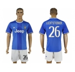 Juventus #26 Lichtsteiner Away Soccer Club Jersey 1
