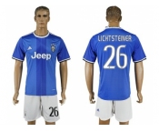 Juventus #26 Lichtsteiner Away Soccer Club Jersey 1