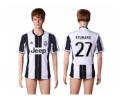 Juventus #27 Sturaro Home Soccer Club Jersey 3