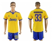 Juventus #33 Bernardeschi Away Soccer Club Jersey