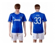 Juventus #33 Evra Away Soccer Club Jersey