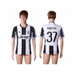 Juventus #37 Pereyra Home Soccer Club Jersey 2