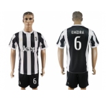 Juventus #6 Khedira Home Soccer Club Jersey 1