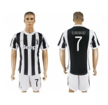 Juventus #7 Cuadrado Home Soccer Club Jersey