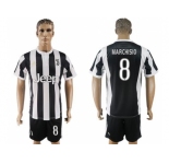 Juventus #8 Marchisio Home Soccer Club Jersey 1