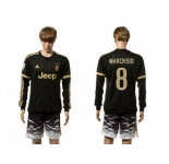 Juventus #8 Marchisio SEC Away Long Sleeves Soccer Club Jersey