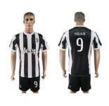 Juventus #9 Higuain Home Soccer Club Jersey 1