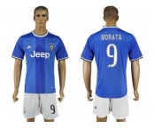 Juventus #9 Morata Away Soccer Club Jersey 1