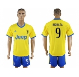 Juventus #9 Morata Away Soccer Club Jersey
