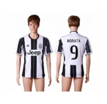 Juventus #9 Morata Home Soccer Club Jersey 3