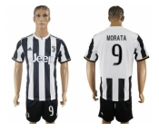 Juventus #9 Morata Home Soccer Club Jersey