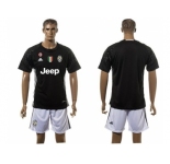 Juventus Blank Black Goalkeeper Soccer Club Jersey