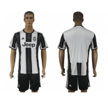 Juventus Blank Home Soccer Club Jersey 6