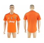 Juventus Blank Orange Goalkeeper Soccer Club Jersey 2
