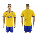 Juventus Blank Yellow Soccer Club Jersey