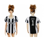 Women's Juventus #1 Buffon Home Soccer Club Jersey