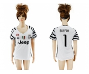 Women's Juventus #1 Buffon Sec Away Soccer Club Jersey