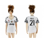 Women's Juventus #21 Pirlo Sec Away Soccer Club Jersey