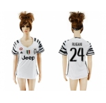Women's Juventus #24 Rugani Sec Away Soccer Club Jersey