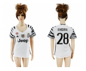Women's Juventus #28 Khedira Sec Away Soccer Club Jersey
