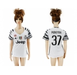 Women's Juventus #37 Pereyra Home Soccer Club Jersey