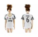 Women's Juventus #6 Pogba Sec Away Soccer Club Jersey