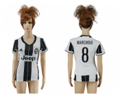 Women's Juventus #8 Marchisio Home Soccer Club Jersey1
