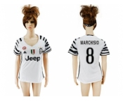 Women's Juventus #8 Marchisio Sec Away Soccer Club Jersey