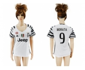 Women's Juventus #9 Morata Sec Away Soccer Club Jersey
