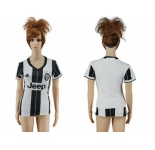 Women's Juventus Blank Home Soccer Club Jersey1