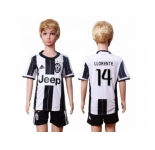 Juventus #14 LLORENTE Home Kid Soccer Club Jersey
