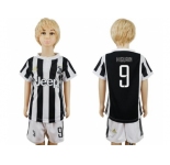 Juventus #9 Higuain Home Kid Soccer Club Jersey