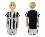 Juventus Blank Home Kid Soccer Club Jersey