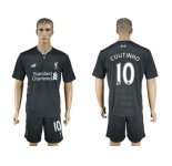 Liverpool #10 Coutinho Away Soccer Club Jersey3