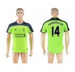 Liverpool #14 Henderson Sec Away Soccer Club Jersey1
