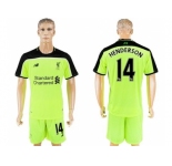 Liverpool #14 Henderson Sec Away Soccer Club Jersey